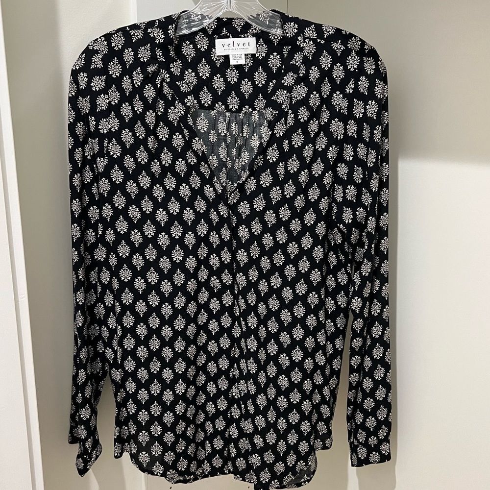 Velvet Blouse Size S